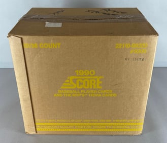 1990 Score Baseball Factory Sealed Wax Case of 20 Boxes