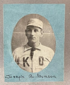 1889 Joe Gunson Kansas City Cowboys Type A Original Photo from TSN Collection Archives
