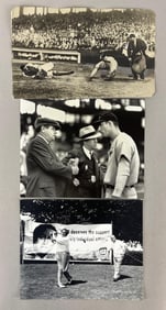 3 - Babe Ruth Photos - 1 Original