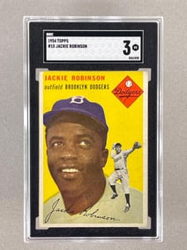 1954 Topps Jackie Robinson #10 SGC 3