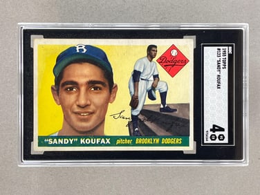 1955 Topps Sandy Koufax #123 SGC 4 Rookie