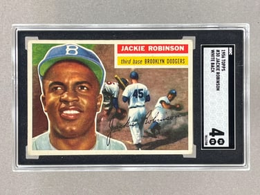 1956 Topps Jackie Robinson #30 SGC 4