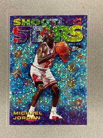 Rare 1997 Topps Seasons Best Shooting Stars Michal Jordan #6