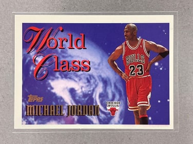 Rare 1995 Topps World Class Michael Jordan #WC1