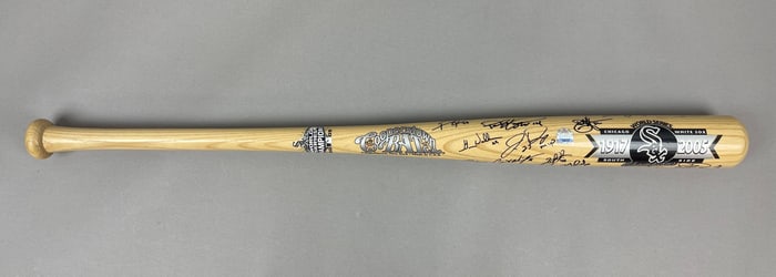 2005 Chicago White Sox World Series Champions Team Signed Cooperstown Bat 27+ Signatures