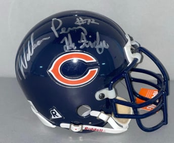 William Perry Signed Chicago Bears Mini Helmet