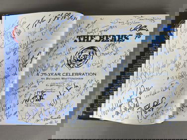 The Chicago Bears 75 Anniversary Book with 60+ Signatures