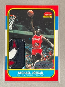 1986 Fleer Style Michael Jordan Patch Card 1/1