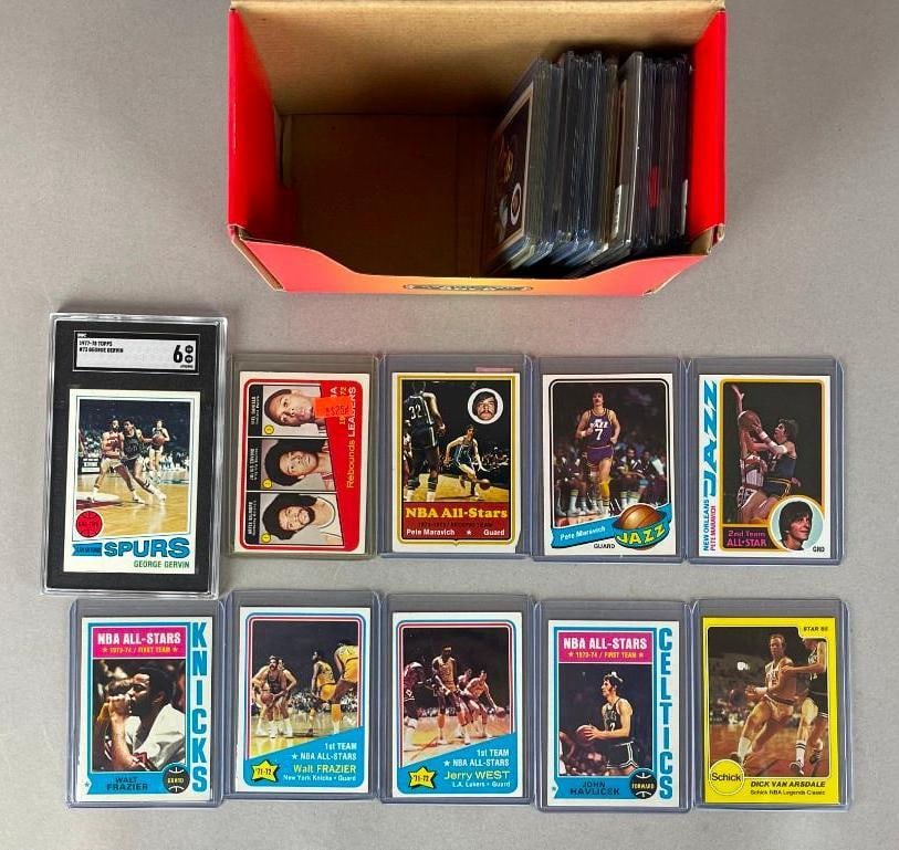 60+ 1971 - 81 Topps Basketball HOF and Star Cards (1 of 2)