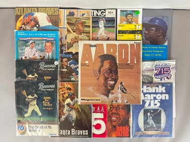 Hank Aaron Collection of Cards, Programs, and Memorabilia
