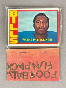 1972 Topps Football West Corps Cello Fun Pack