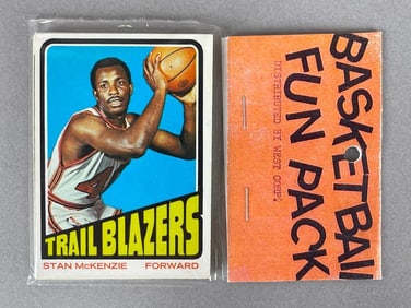 1972 - 73 Topps Basketball West Corps Cello Fun Pack
