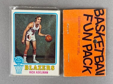 1973 - 74 Topps Basketball West Corps Cello Fun Pack with Paul Westphal Rookie on Back
