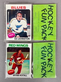 2 - 1975 - 76 Topps Hockey West Corps Cello Fun Pack