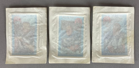 3 - Rare 1971 Kelloggs Football Unopened Packs LeBeau, Walker, and Cuozzo