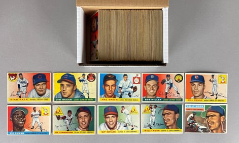 200+ 1955 and 56 Topps Baseball Cards with High Numbers