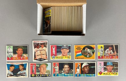 200+ 1960 Topps Baseball Cards with HOFs, Stars, and Rookies