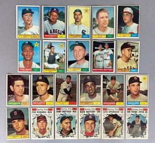 22 - 1961 Topps Baseball High Numbers with HOF