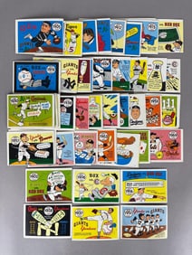 1968 - 70 Fleer Laughlin World Series Blue Back Near Complete Set 64/66