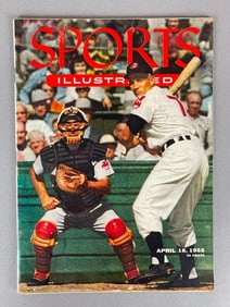 1955 Sports Illustrated Al Rosen Cover with Cards Newstand Edition