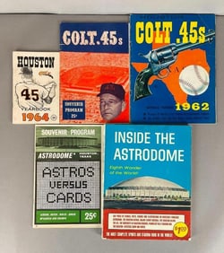 5 - 1962 - 65 Houston Colt 45s and Astros Programs, Yearbooks, and Inside the Astrodome