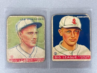 1933 Goudey Leo Durocher and Richard Coffman