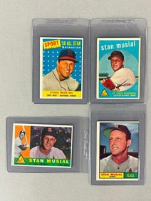 4 - 1958 - 61 Topps Stan Musial Cards