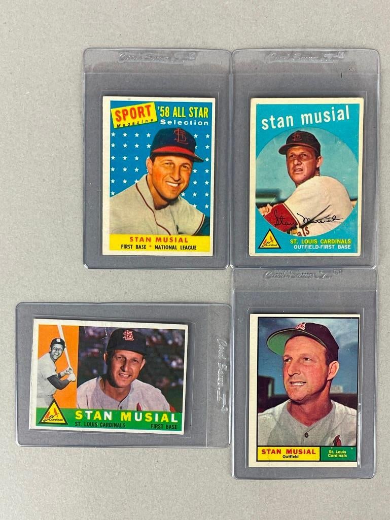 4 - 1958 - 61 Topps Stan Musial Cards (1 of 2)