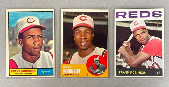 1961, 63, and 64 Topps Frank Robinson Cards