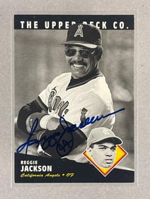 1994 Upper Deck Cooperstown Collection Auto Reggie Jackson UDA COA