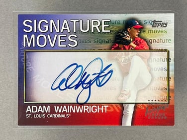 2004 Topps Signature Moves Auto Adam Wainwright Rookie