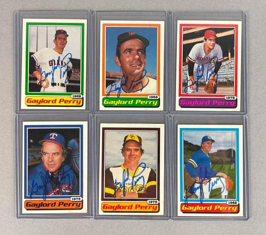 1983 Topps Gaylord Perry Signed Set of 6 (1 of 2)