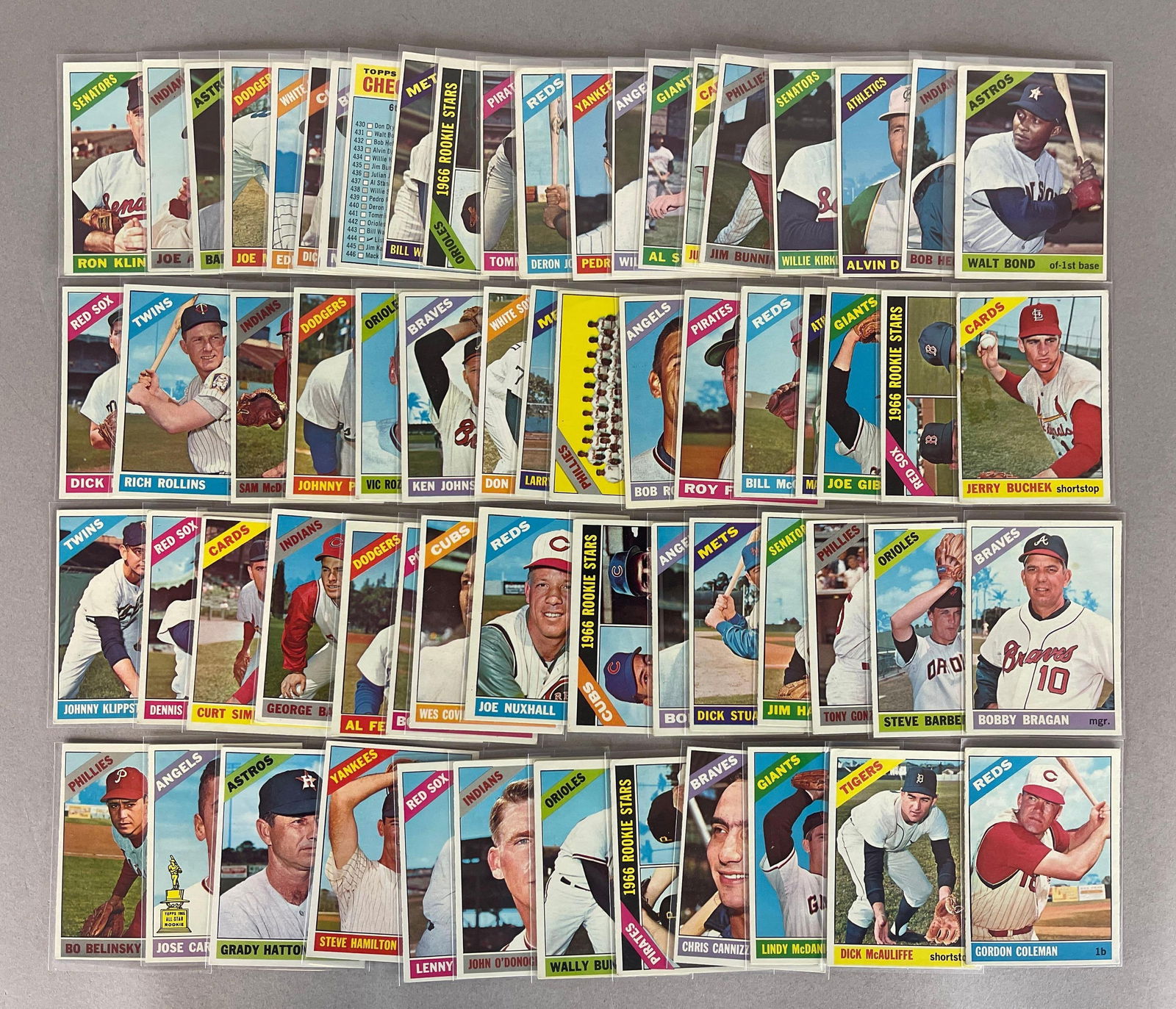 64 - 1966 Topps Baseball High-Grade 6th Series Cards (1 of 2)