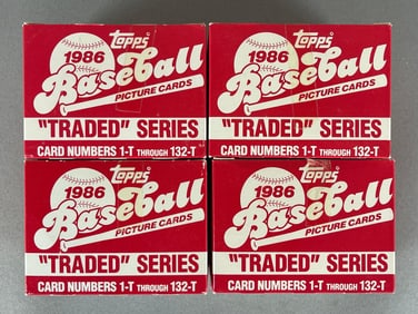 4 - 1986 Topps Traded Factory Sealed Sets
