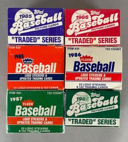 1985 - 87 Topps Traded and Fleer Update Sets