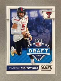 2017 Score Patrick Mahomes II NFL Draft #2 Rookie