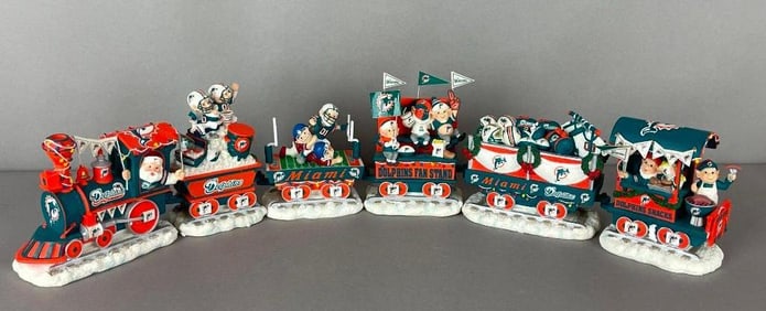 Danbury Mint The Miami Dolphins Christmas Express Set
