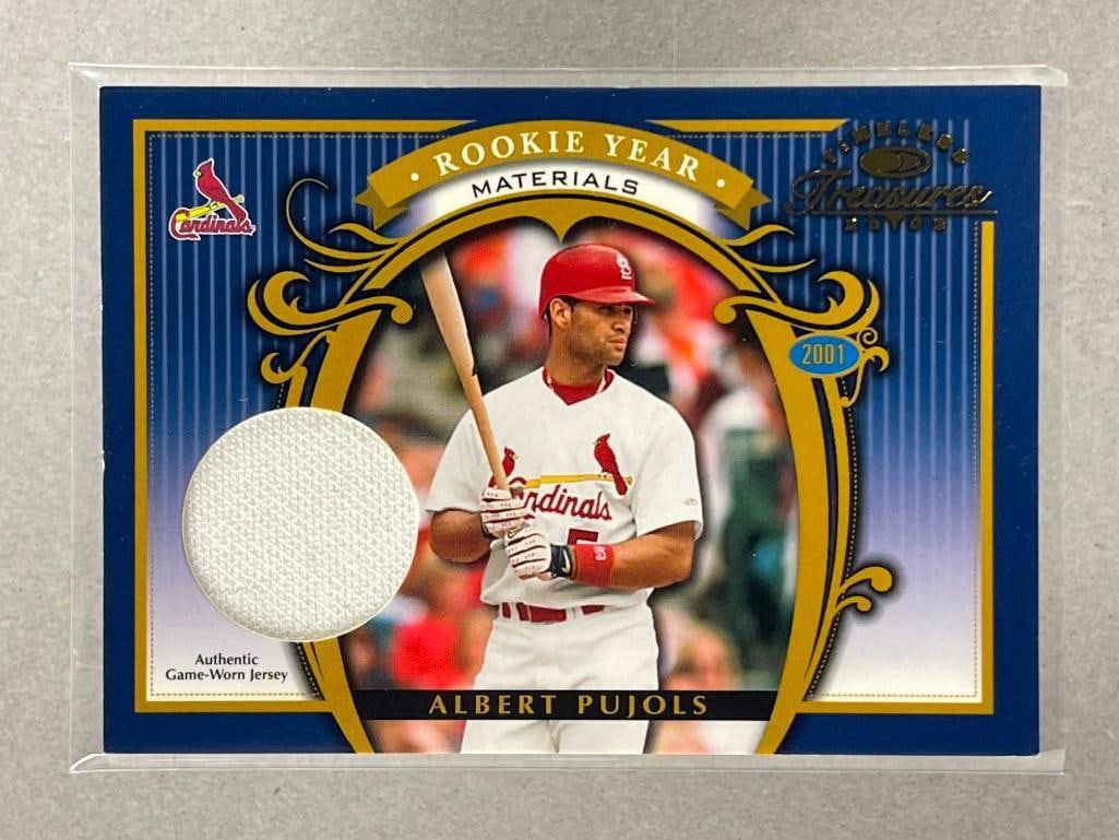 2003 Donruss Timeless Treasures Rookie Jersey Albert Pujols 73/100: #RY30, 73/100 Rookie Game Used Jersey