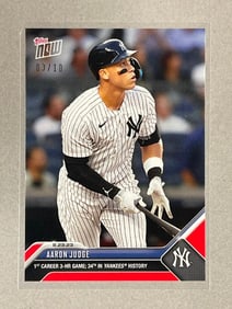 Rare 2003 Topps Now Red Parallel 3/10 Aaron Judge #754