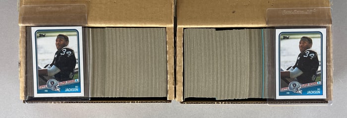 2 - 1988 Topps Football Brown Box Factory Sets