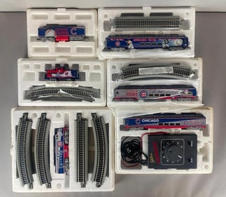 Chicago Cubs Hawthorne Village Express Collection Train, Tracks, and Controller with COAs