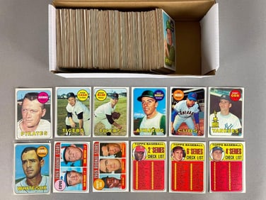 330+ 1969 Topps Baseball Cards with HOFs, Stars, and High Numbers