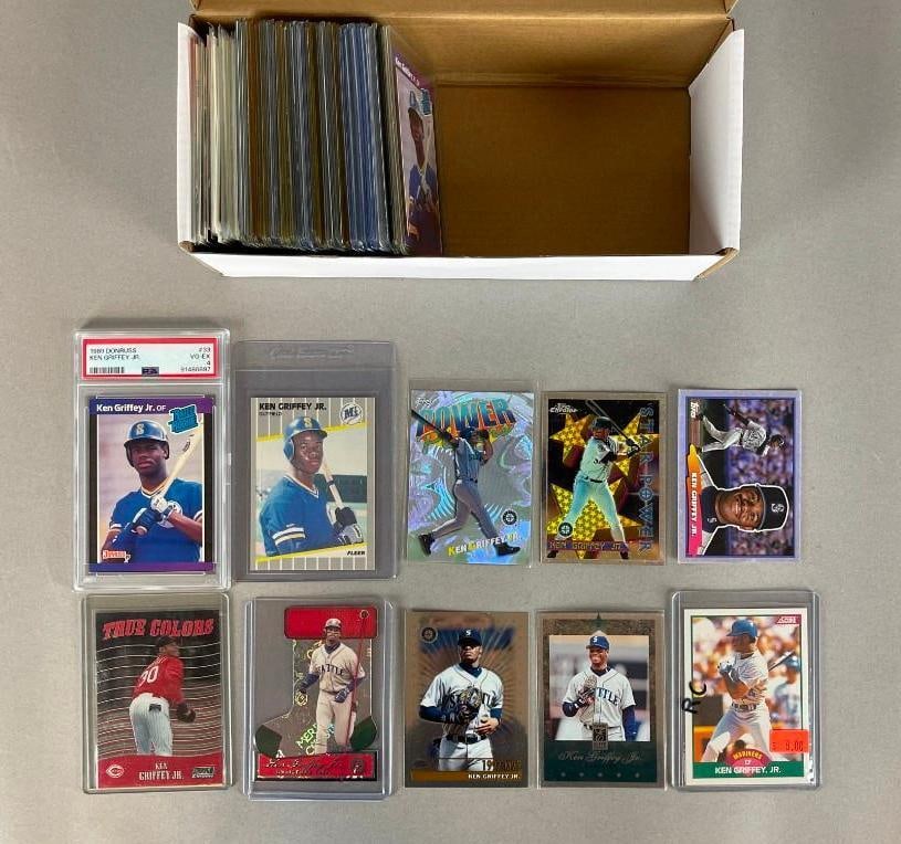 80+ Ken Griffey Jr. Cards with Rookies and Inserts: 1989 Score Traded, 1999 Pacific Ornament, 3 - 1989 Donruss, 1999 Topps Power Pleasers, and Much More