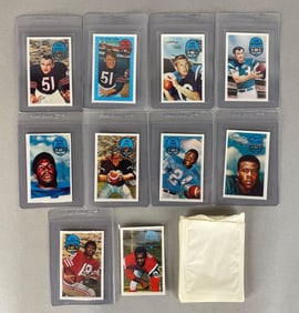 10 - 1970 and 71 Kelloggs Football Cards with HOFs and Original Wrappers