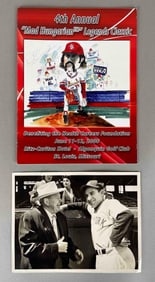 Original Dizzy Dean and Yogi Berra Photo + Multi Signed Program