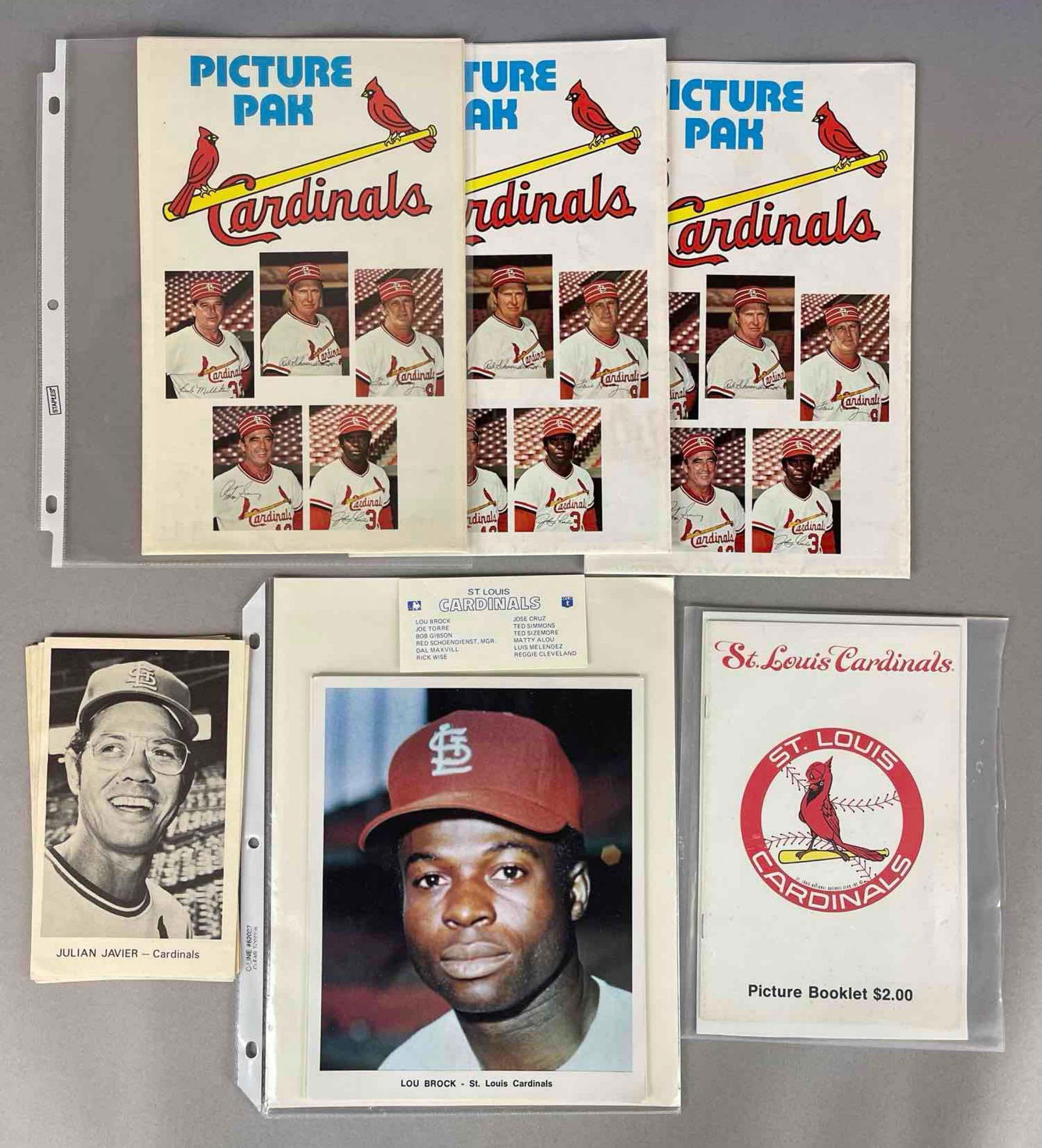 6 - 1970s St. Louis Cardinals Team Issued Postcard and Photo Sets (1 of 3)