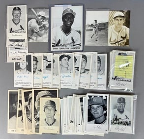 125+ 1954 - 87 St. Louis Cardinals Team Issued Postcards with HOFs and Stars