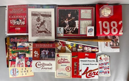 Group of 1940s - 2000s St. Louis Cardinals Memorabilia