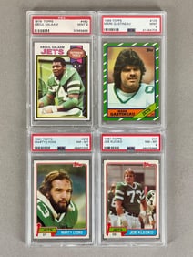 4 - 1980s Topps New York Sack Exchange PSA Graded Cards