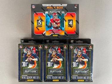 3 - 2020 Playbook Football Hanger Boxes + 2021 Mega box